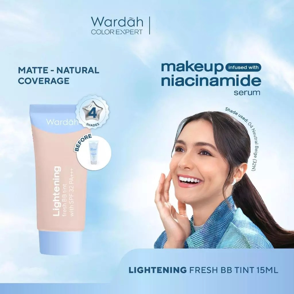 Wardah Lightening Fresh BB Tint 15ml - 04 Neutral Beige (32N)