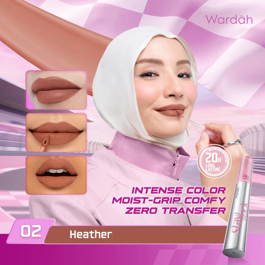 Wardah Staylock Lip Matte 2.7gr - 02 Heather