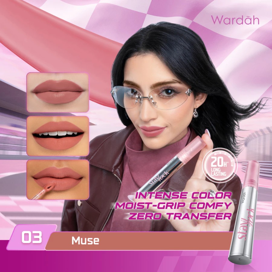 Wardah Staylock Lip Matte 2.7gr - 03 Muse
