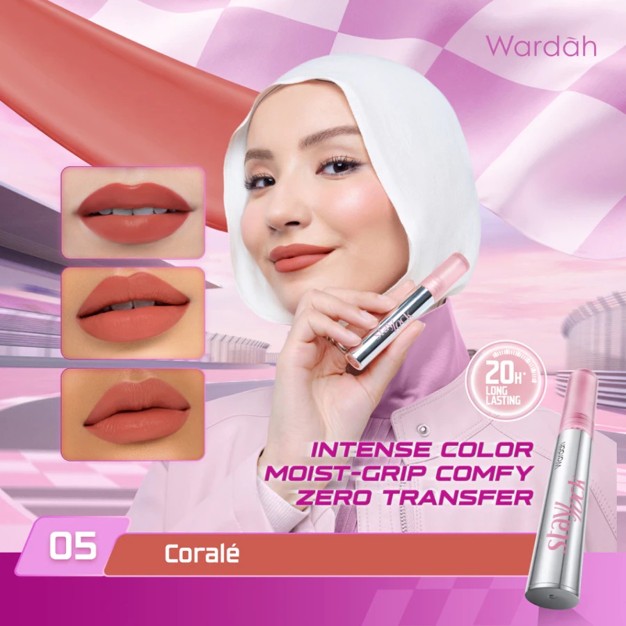 Wardah Staylock Lip Matte 2.7gr - 05 Corale