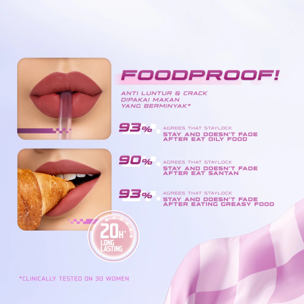 Wardah Staylock Lip Matte 2.7gr - 06 Poeme