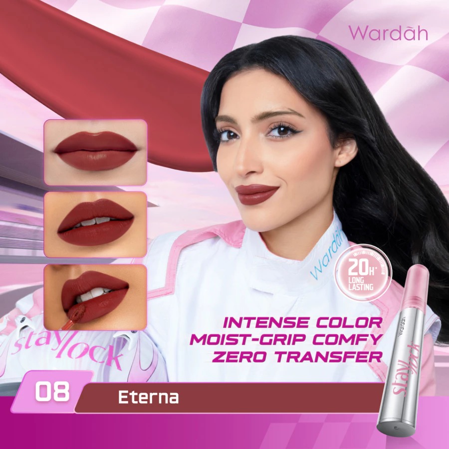 Wardah Staylock Lip Matte 2.7gr - 08 Eterna