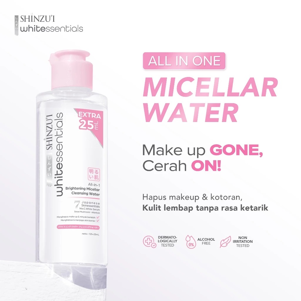 Shinzui Whitessentials Brightening Micellar Cleansing Water 125+25ml