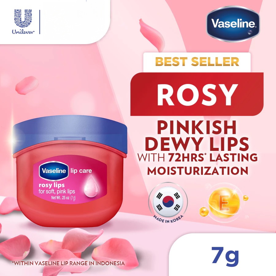 Vaseline Lip Care 7gr - Rosy Lips (Lip Balm Jar)