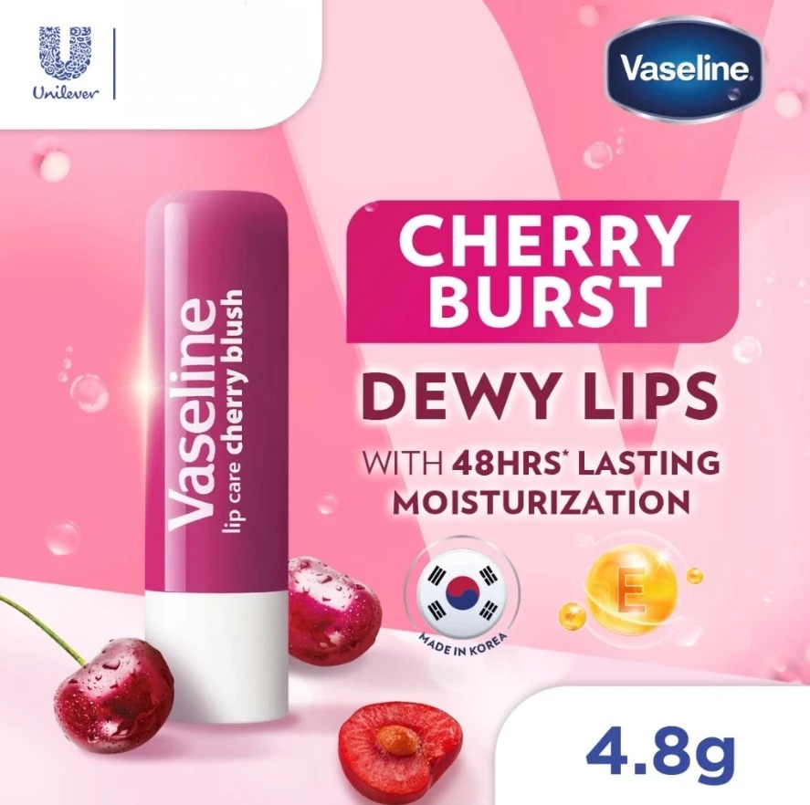 Vaseline Lip Care 4.8gr - Cherry Blush (Lip Balm Stick)