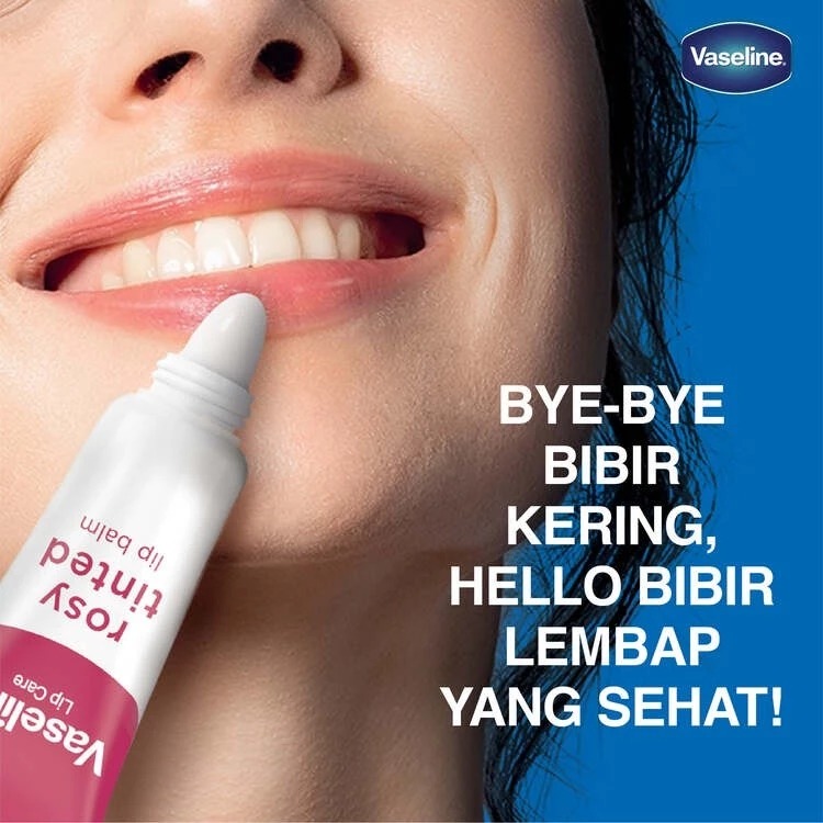 Vaseline Lip Care 10gr - Rosy Tinted (Lip Balm Tube)