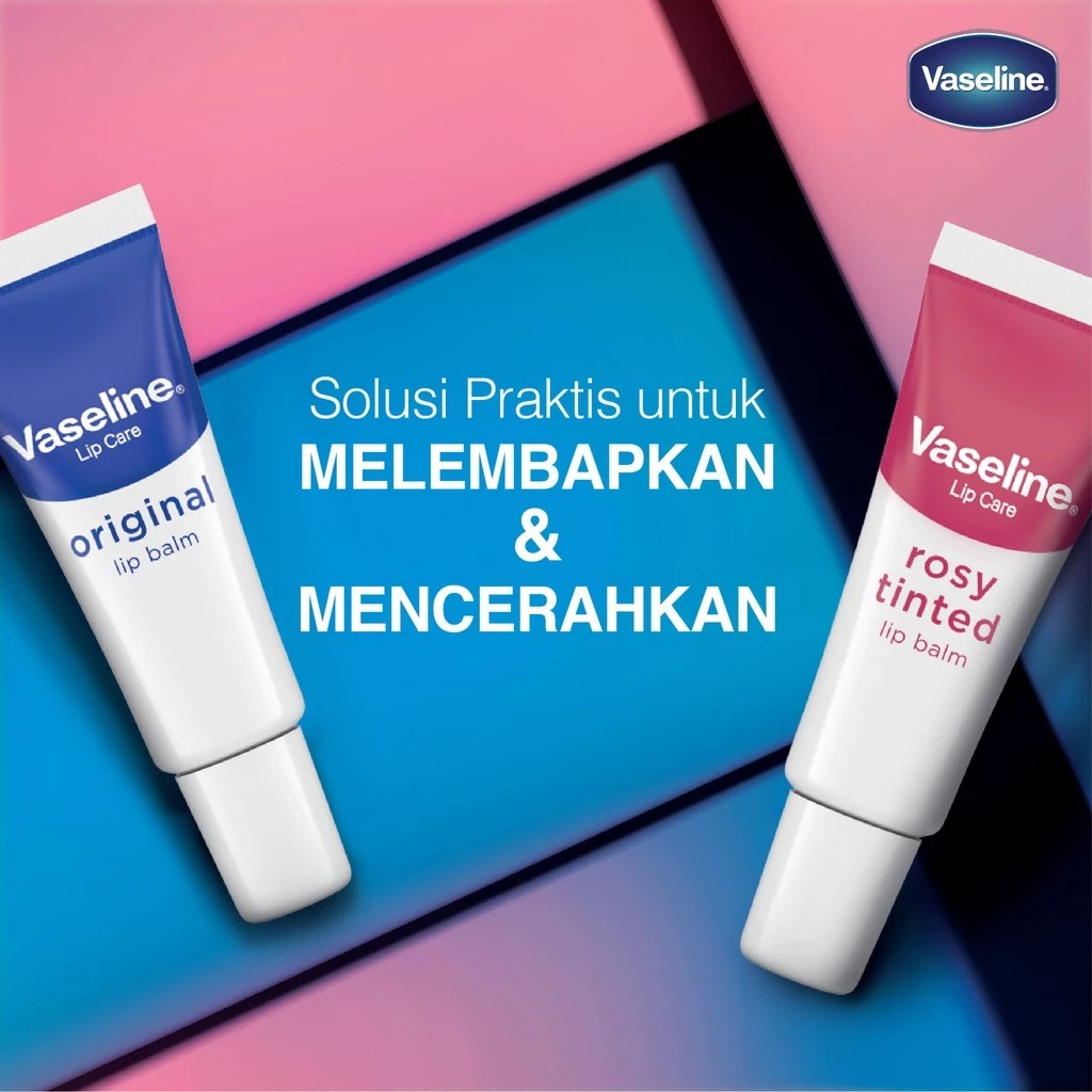 Vaseline Lip Care 10gr - Rosy Tinted (Lip Balm Tube)
