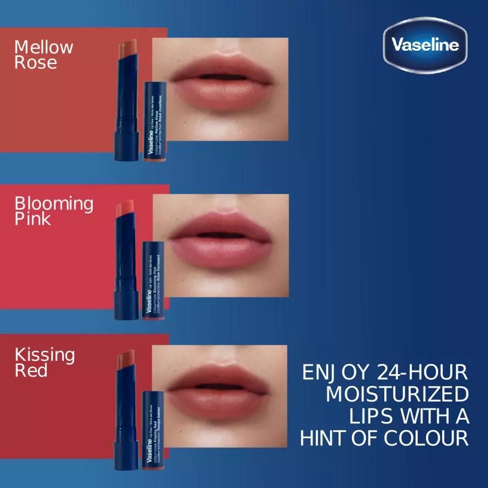 Vaseline Lip Care Colour+Care 3gr - Blooming Pink (Lip Colour Stick)