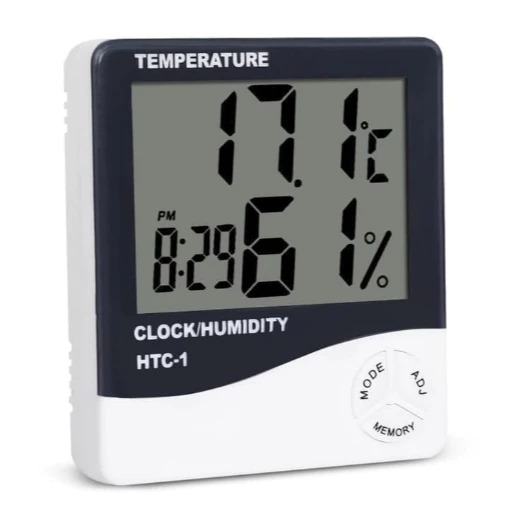 Digital Thermometer Hygrometer HTC-1 (Alat Ukur Suhu Ruangan)