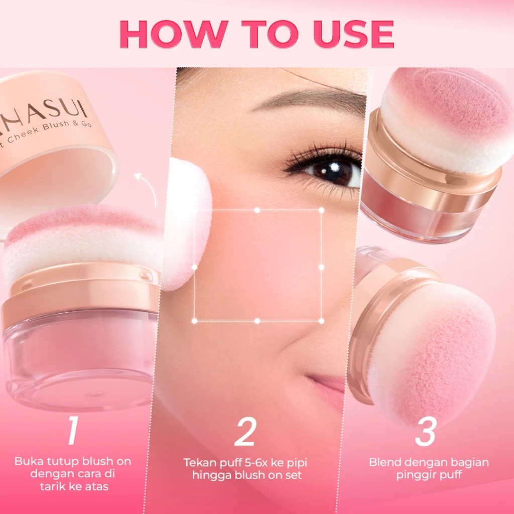 Hanasui Perfect Cheek Blush & Go 2.5gr - 03 Winter Pink