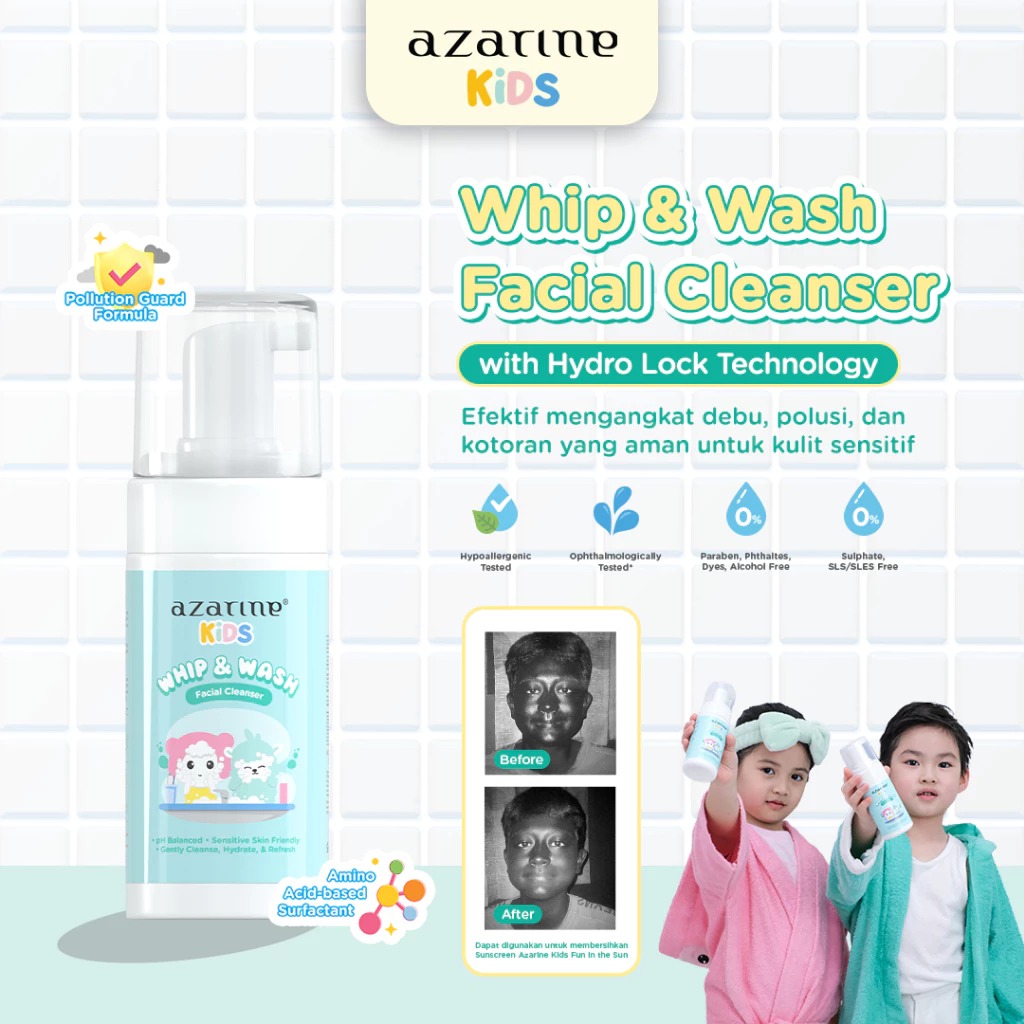 Azarine Kids Whip & Wash Facial Cleanser 100ml