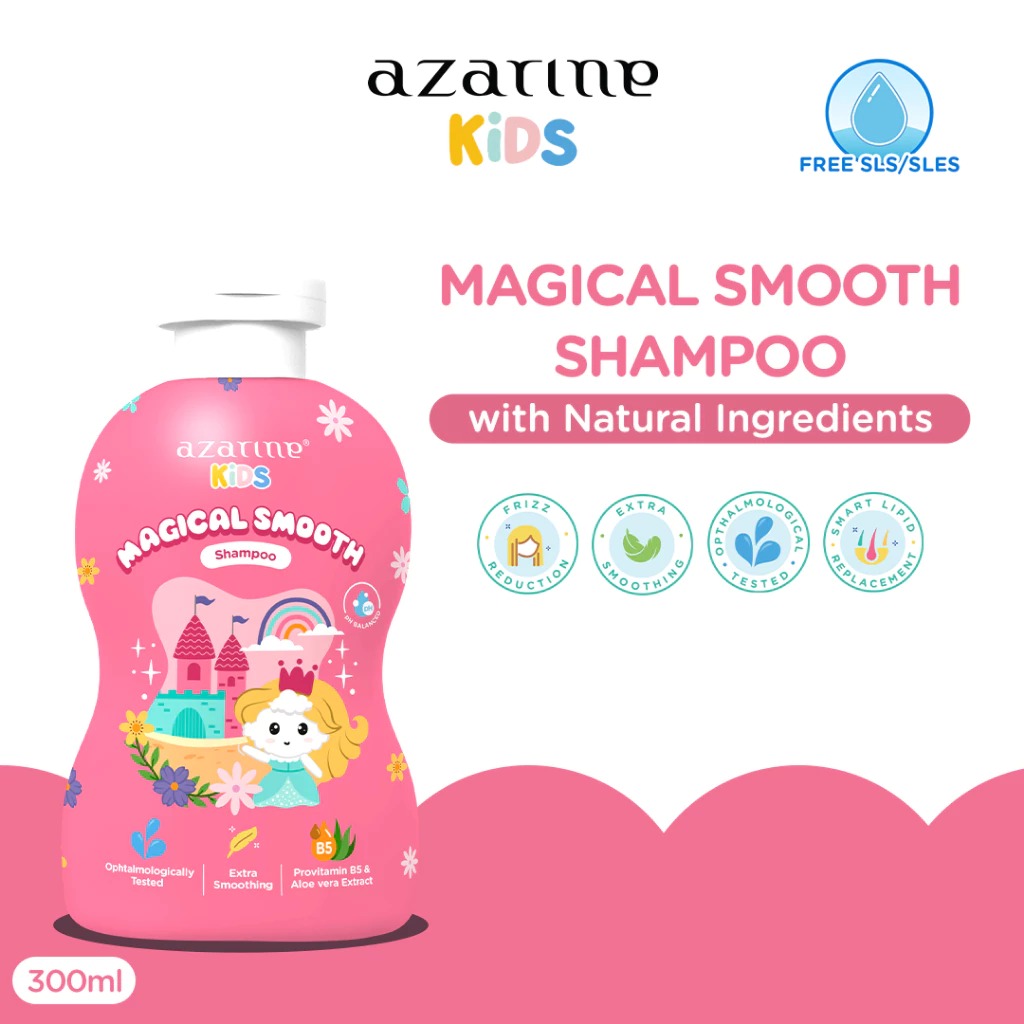 Azarine Kids Shampoo 300ml - Magical Smooth (Pink)