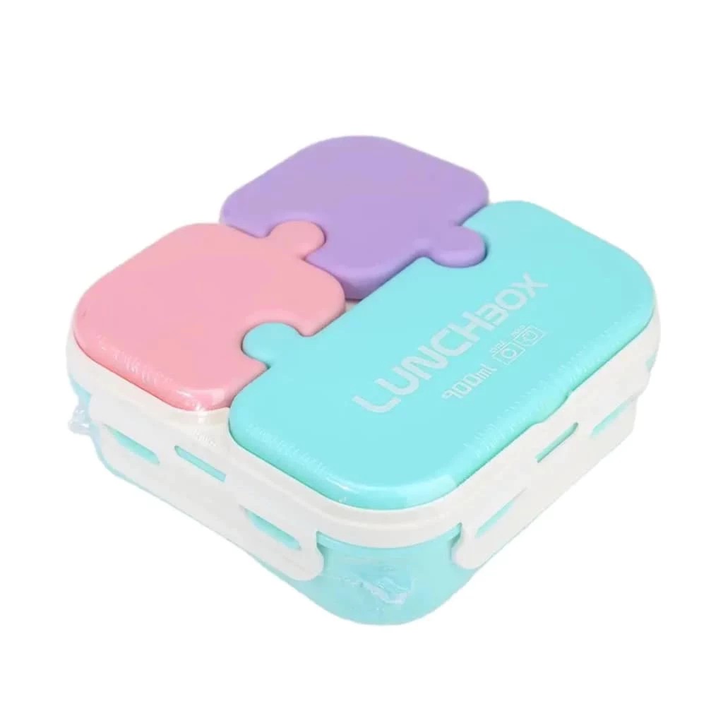 Lunch Box Puzzle 3 Sekat 900ml (0359)  - TOSCA (Free Sendok)