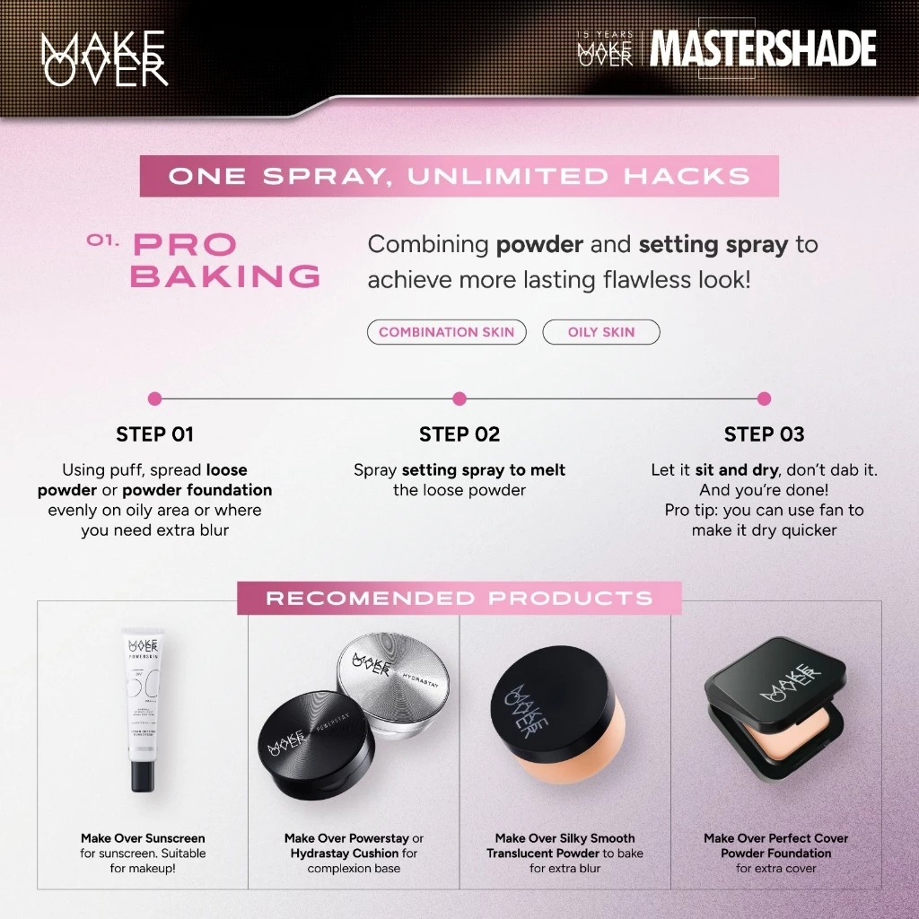 Make Over Powerstay Velvet Matte Setting Spray 70ml