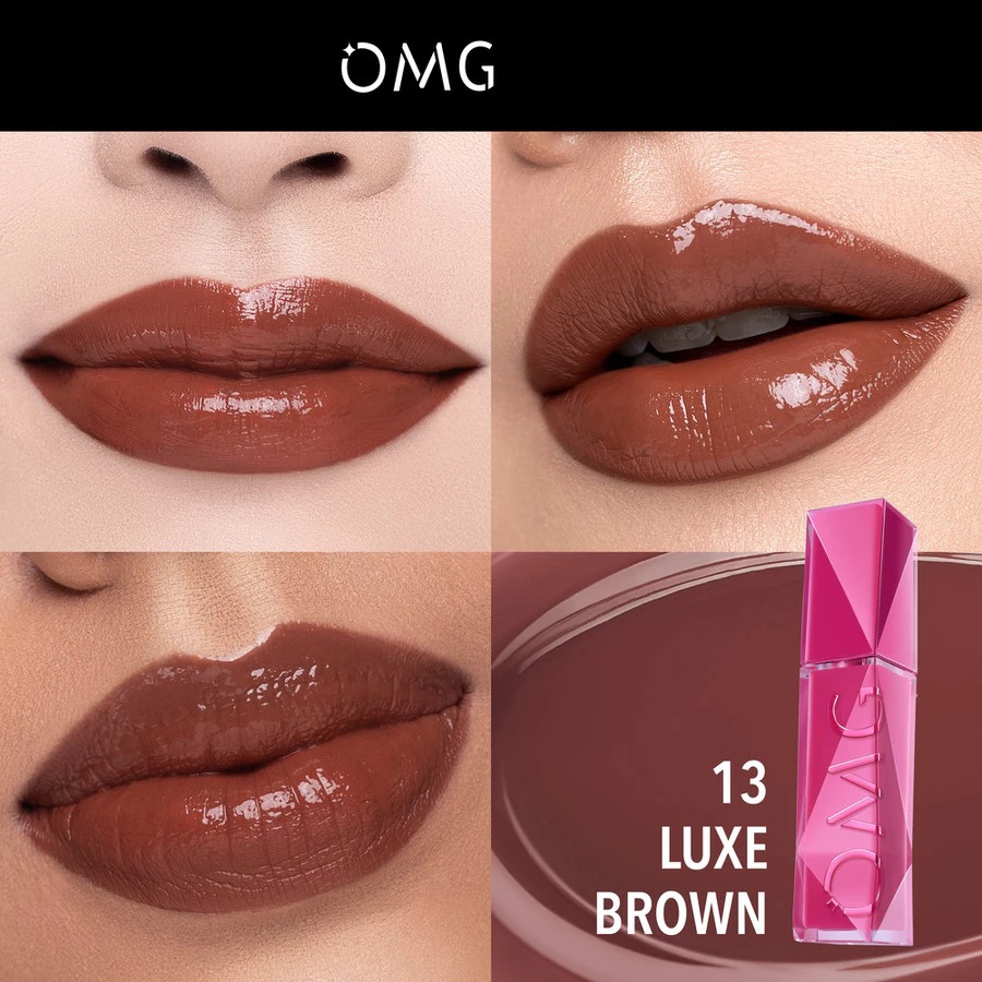 Oh My Glam Colorlast Lip Vinyl 2.5gr - 13 Luxe Brown (OMG)