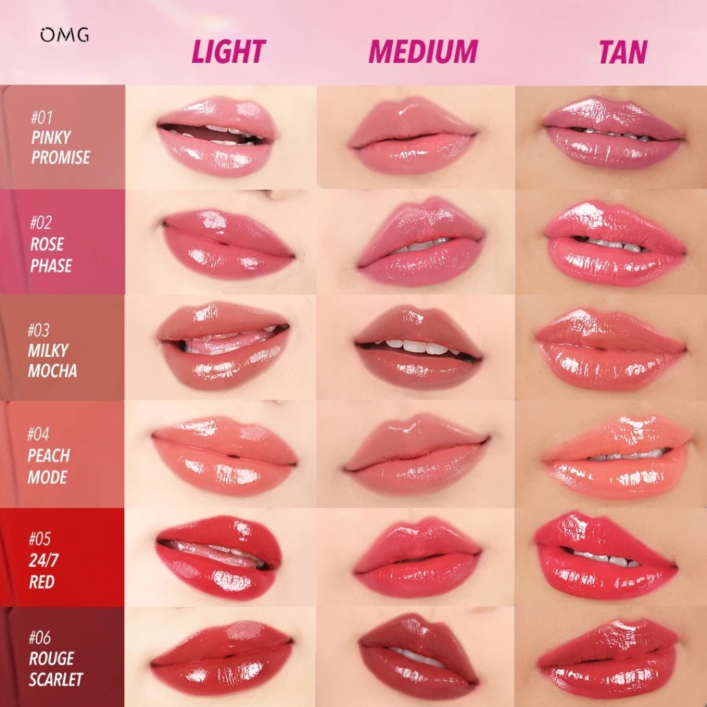 Oh My Glam Gloss Up Tinted Lip Balm 3.5gr - 03 Milky Mocha (OMG)
