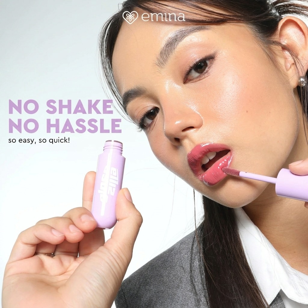 Emina Glosszilla Lightweight Lip Jelly Vinyl 3gr - 05 Demure Petal