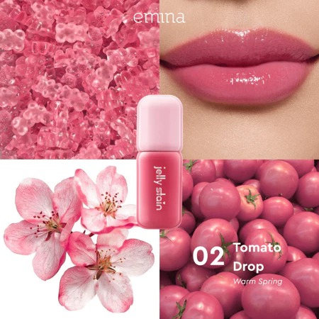 Emina Jelly Stain 3gr - 02 Tomato Drop (Lip Tint)