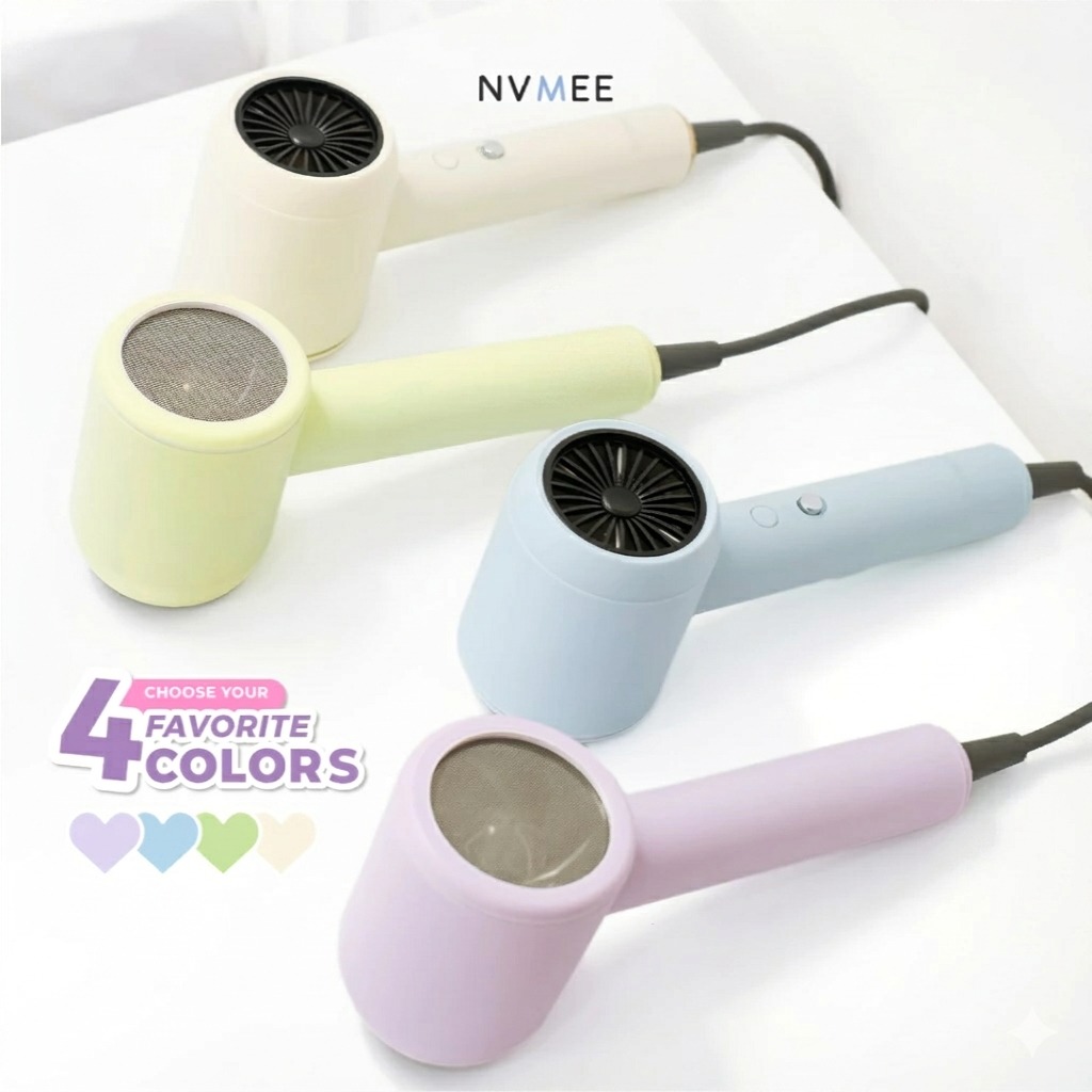 NVMEE LUNA Hair Dryer 4 Mode Temperature - LIME (Alat Pengering Rambut)