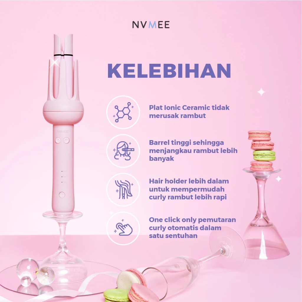 NVMEE TAURUS Hair Stylers 2.0 - LIME (Catokan Penataan Rambut Keriting)