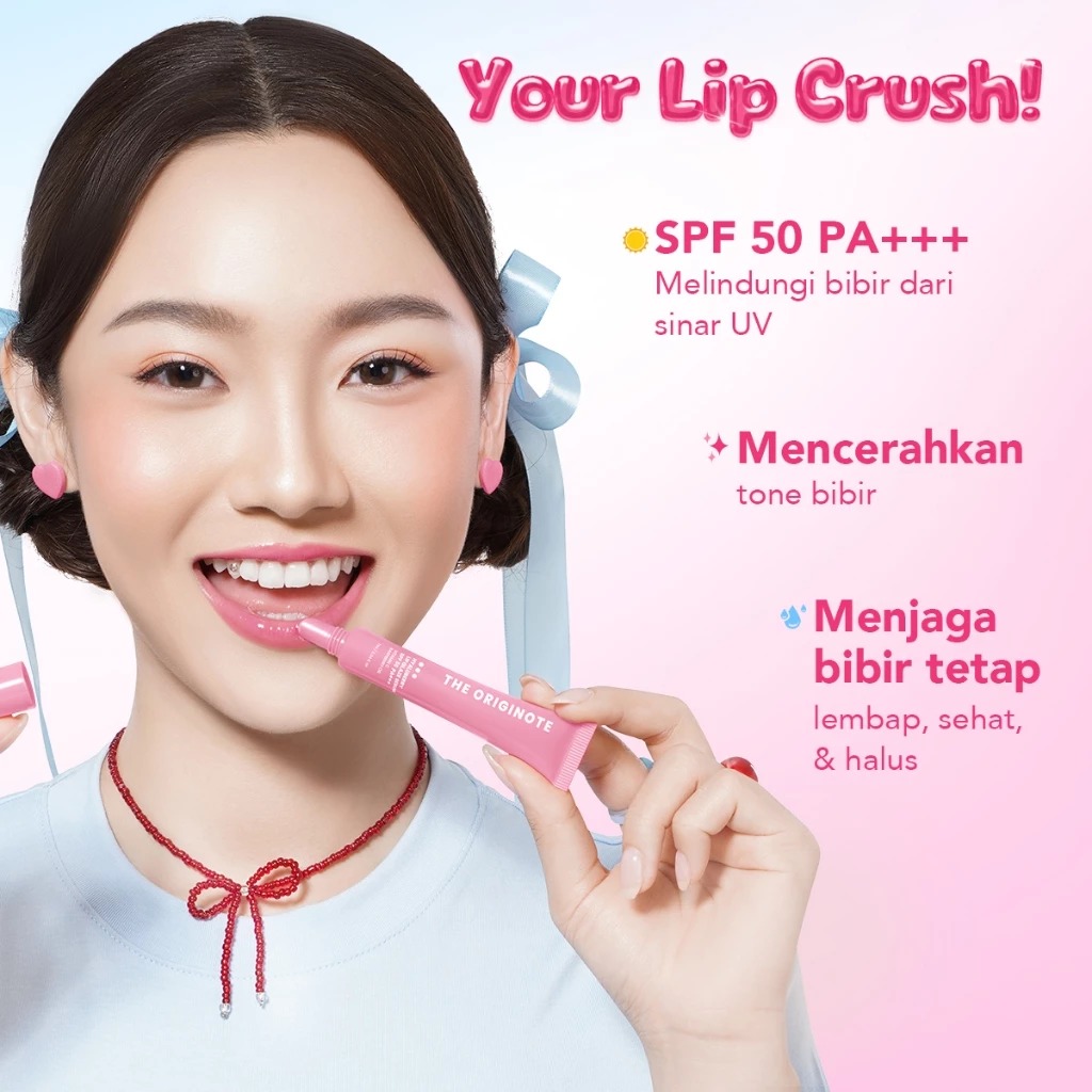 The Originote Hyaluberry Lip Glaze Serum 7ml - Maple Bear (SPF50 PA+++)