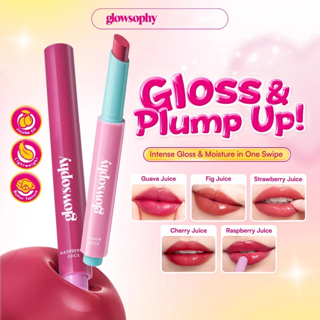Glowsophy Color Crush Juicy Tinted Lip Balm 2gr - Strawberry Juice