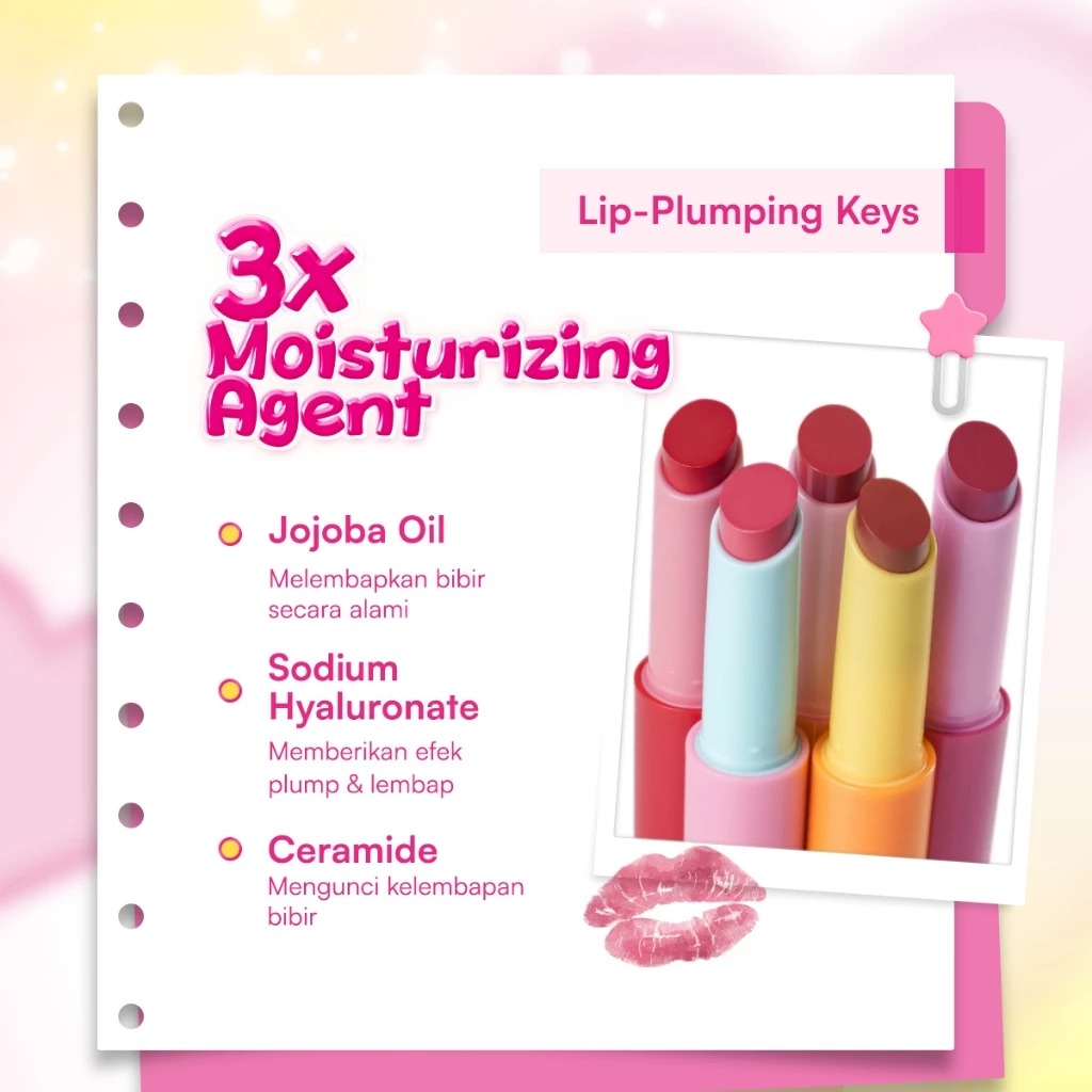 Glowsophy Color Crush Juicy Tinted Lip Balm 2gr - Guava Juice