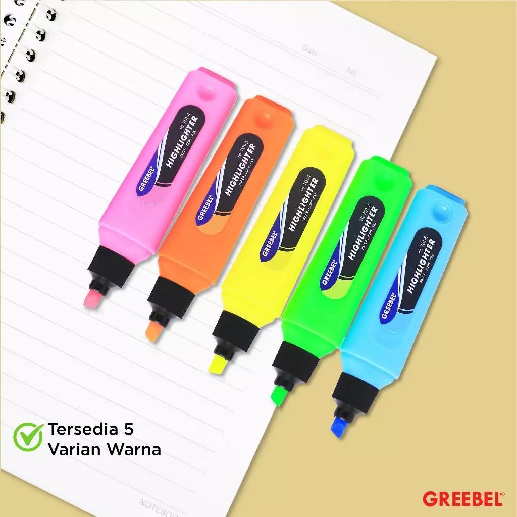 GREEBEL Highlighter Stabilo - PINK (HL701-4)