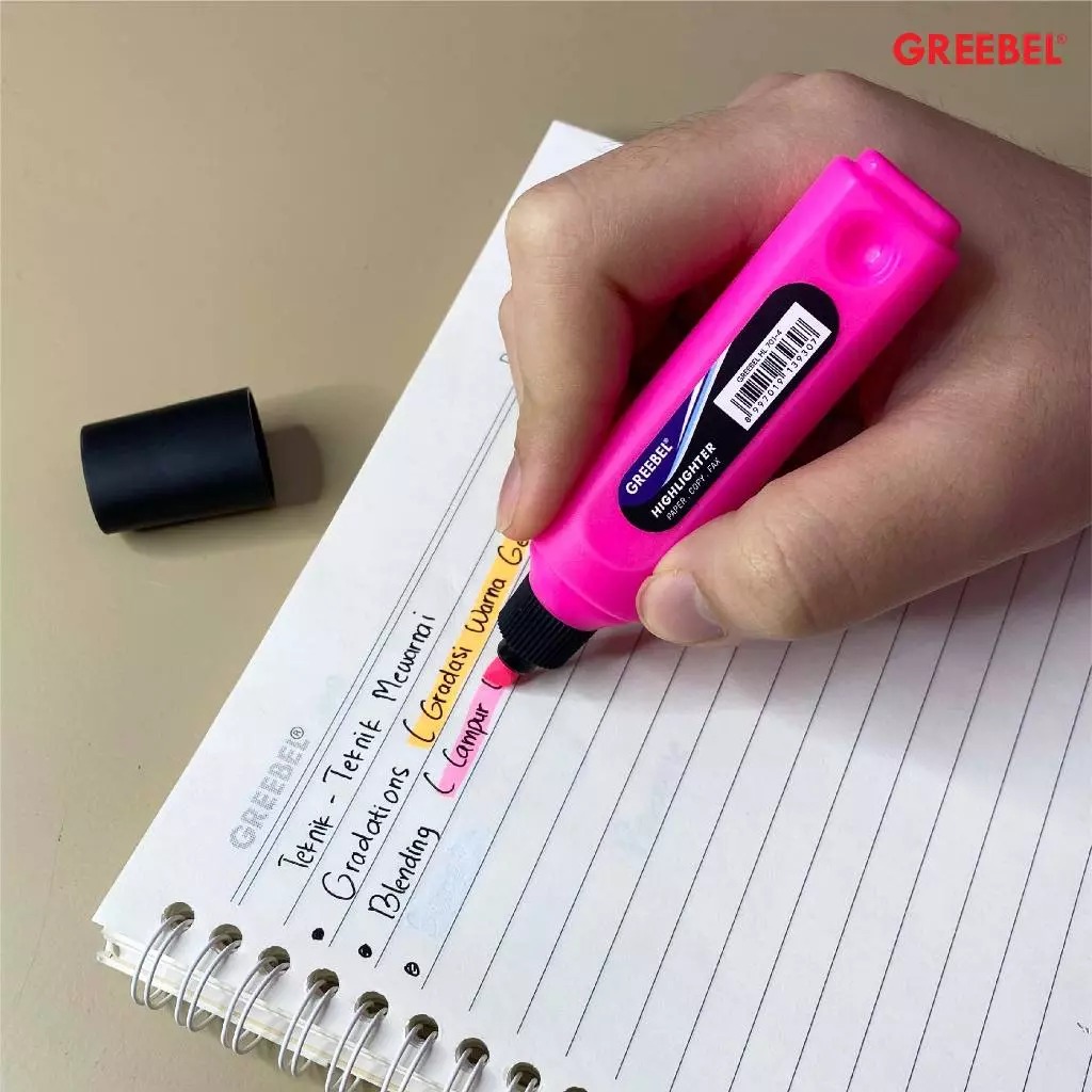GREEBEL Highlighter Stabilo - BLUE (HL701-5)