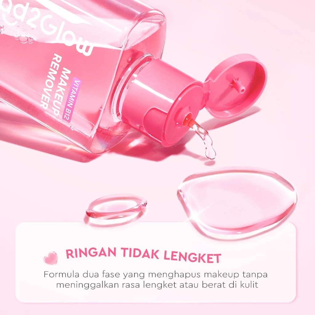 Glad 2 Glow All In One Makeup Remover 60ml - Vitamin B12