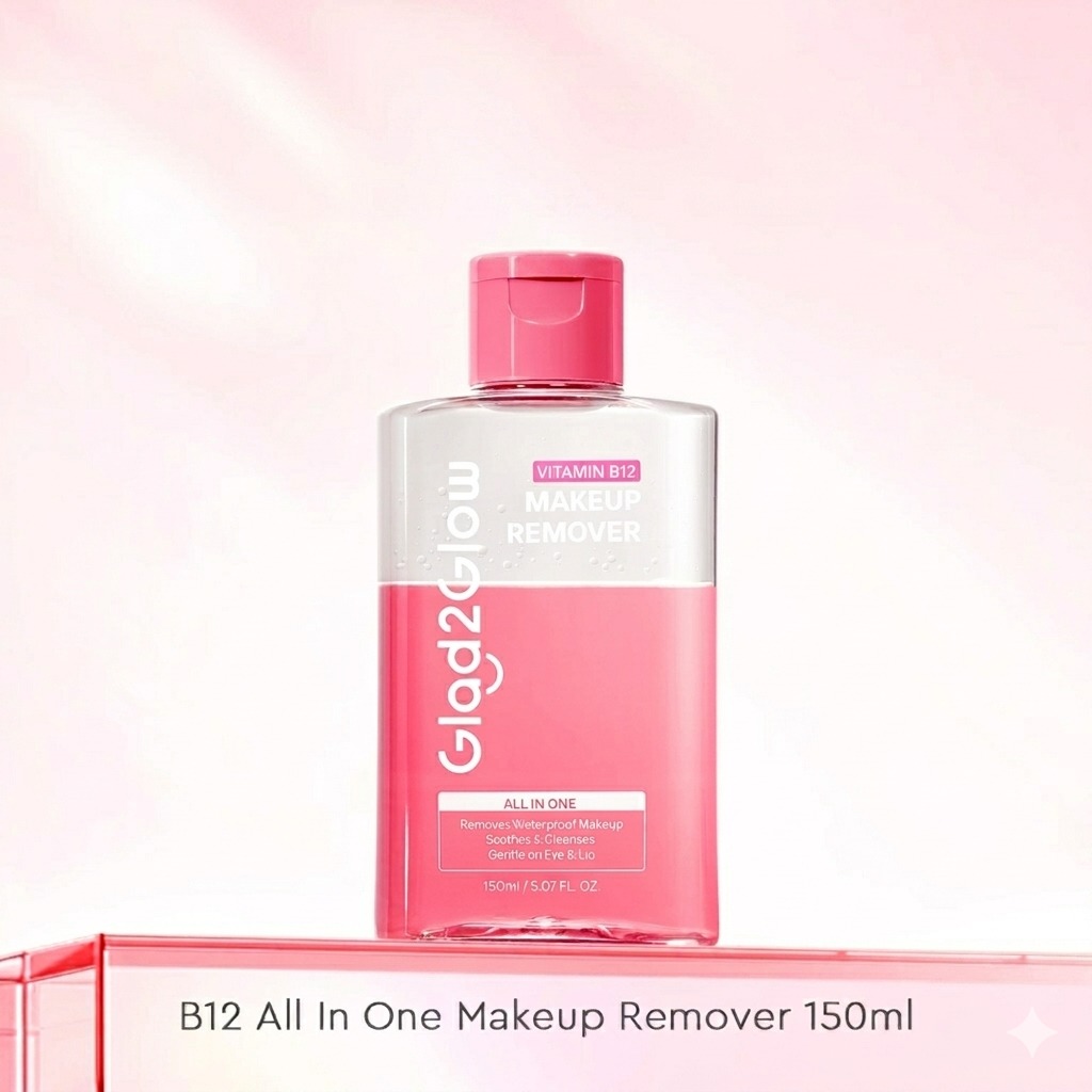 Glad 2 Glow All In One Makeup Remover 150ml - Vitamin B12