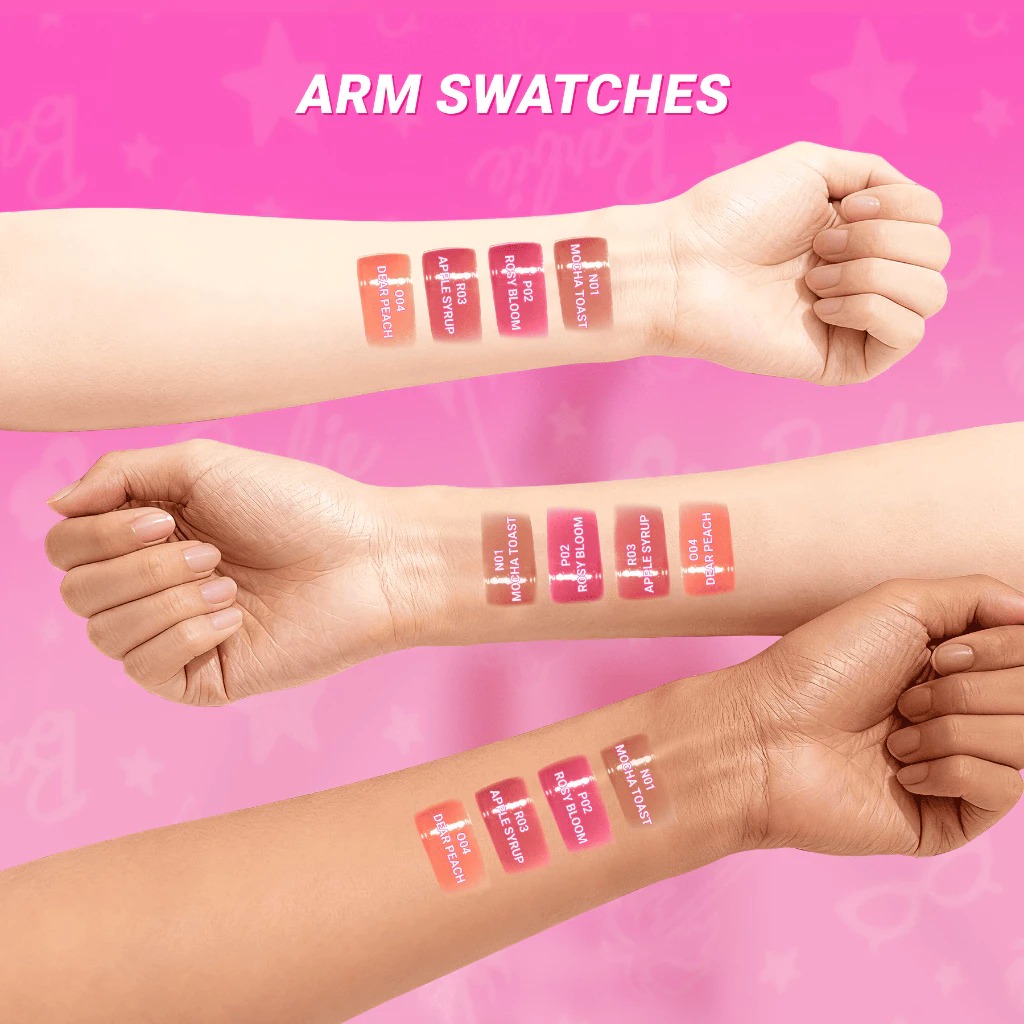 Dazzle Me X Barbie Peptide Power Glow Tinted Lip Balm 8gr - P02 Rosy Bloom (SPF50+ PA++++)