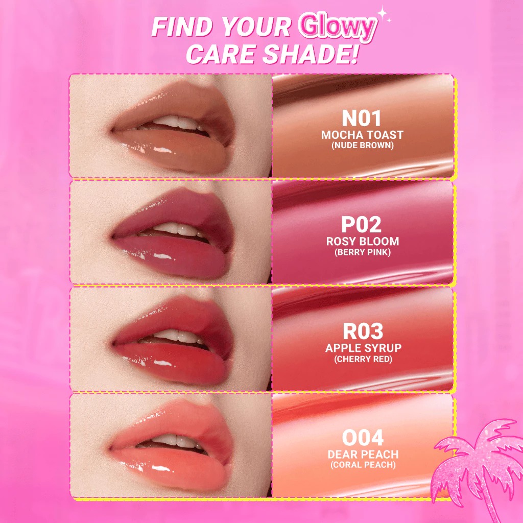 Dazzle Me X Barbie Peptide Power Glow Tinted Lip Balm 8gr - O04 Dear Peach (SPF50+ PA++++)