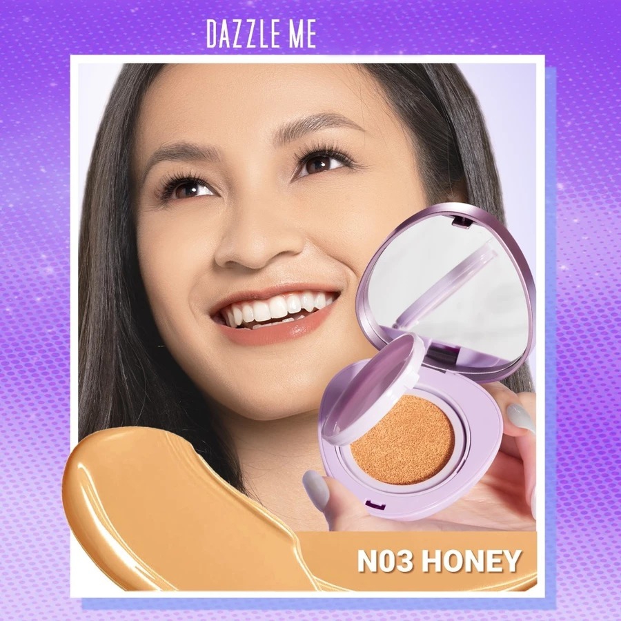 Dazzle Me Cover Me Matte Serum Cushion SPF50 PA++++ 11gr - N03 Honey