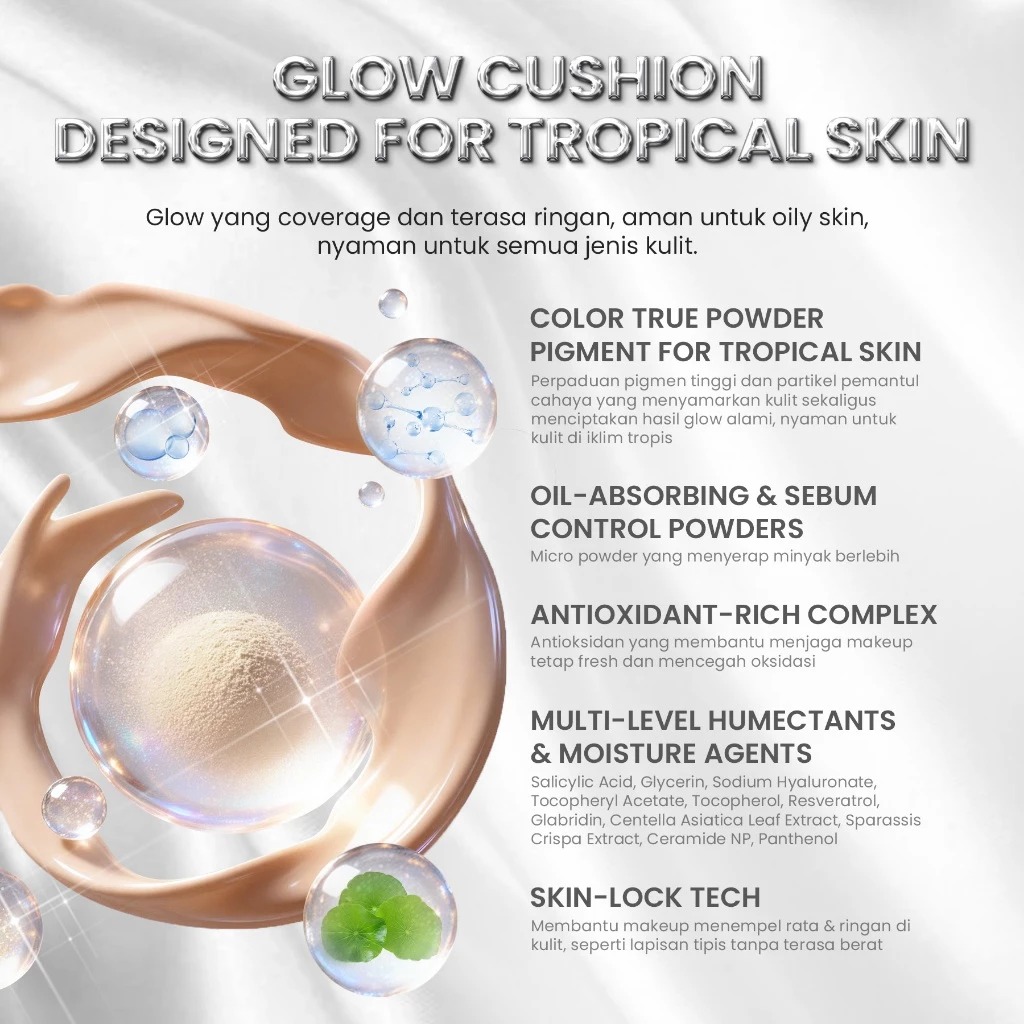 YOU Cloud Touch Glasting Glow Serum Cushion 10gr - N402 Shell Ivory (SPF50+ PA++++)
