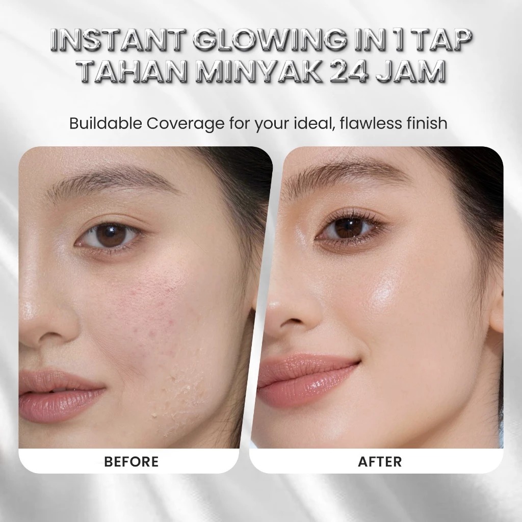 YOU Cloud Touch Glasting Glow Serum Cushion 10gr - W708 Creme Beige (SPF50+ PA++++)
