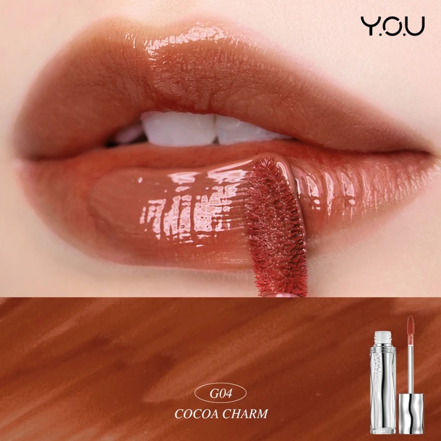 YOU Cloud Paint Glassy Glow Lip Tint 3gr - G04 Cocoa Charm