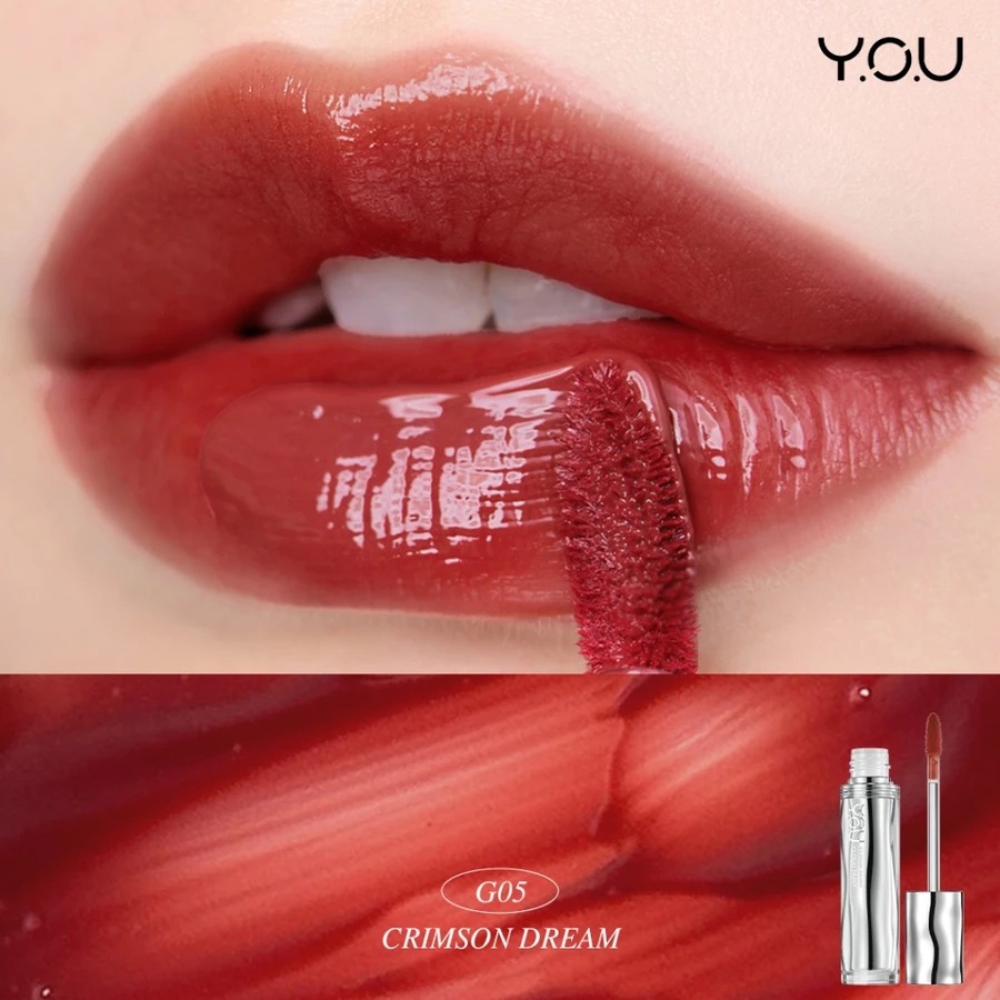 YOU Cloud Paint Glassy Glow Lip Tint 3gr - G05 Crimson Dream