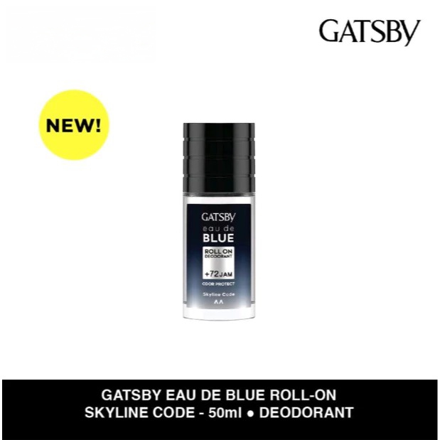 Gatsby Eau De Blue Deodorant Roll On 50ml - Skyline Code
