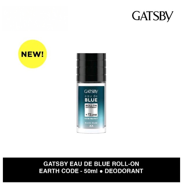 Gatsby Eau De Blue Deodorant Roll On 50ml - Earth Code
