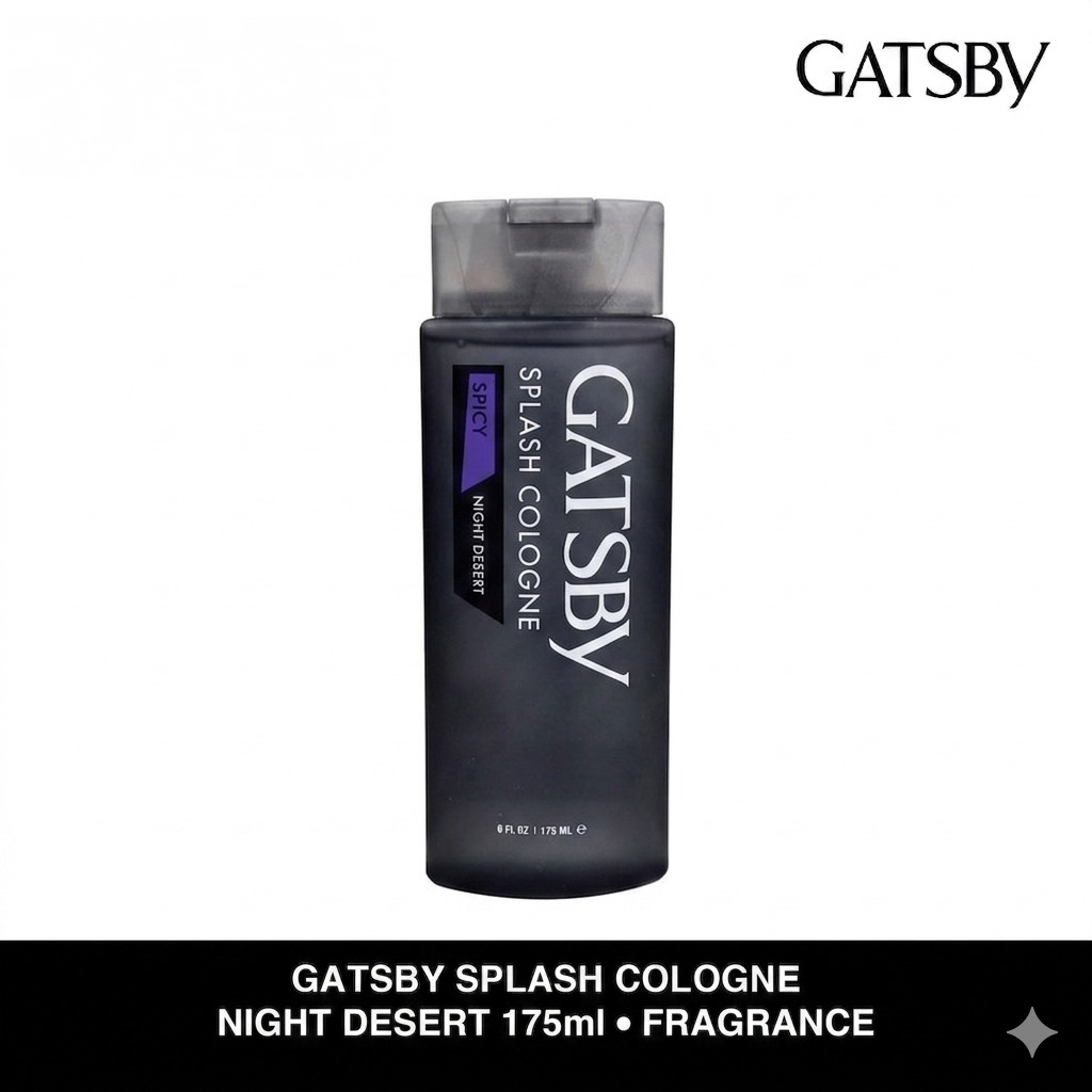 Gatsby Splash Cologne 175ml - Night Desert (Spicy)