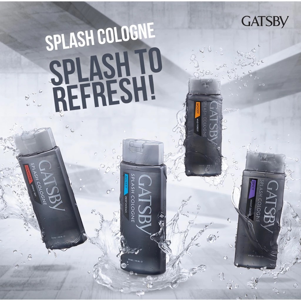 Gatsby Splash Cologne 175ml - Night Desert (Spicy)