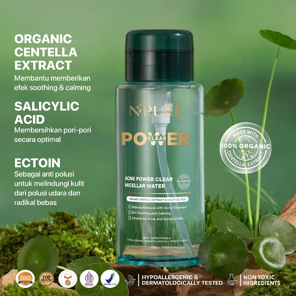 Npure Acne Power Clear Micellar Water 100ml
