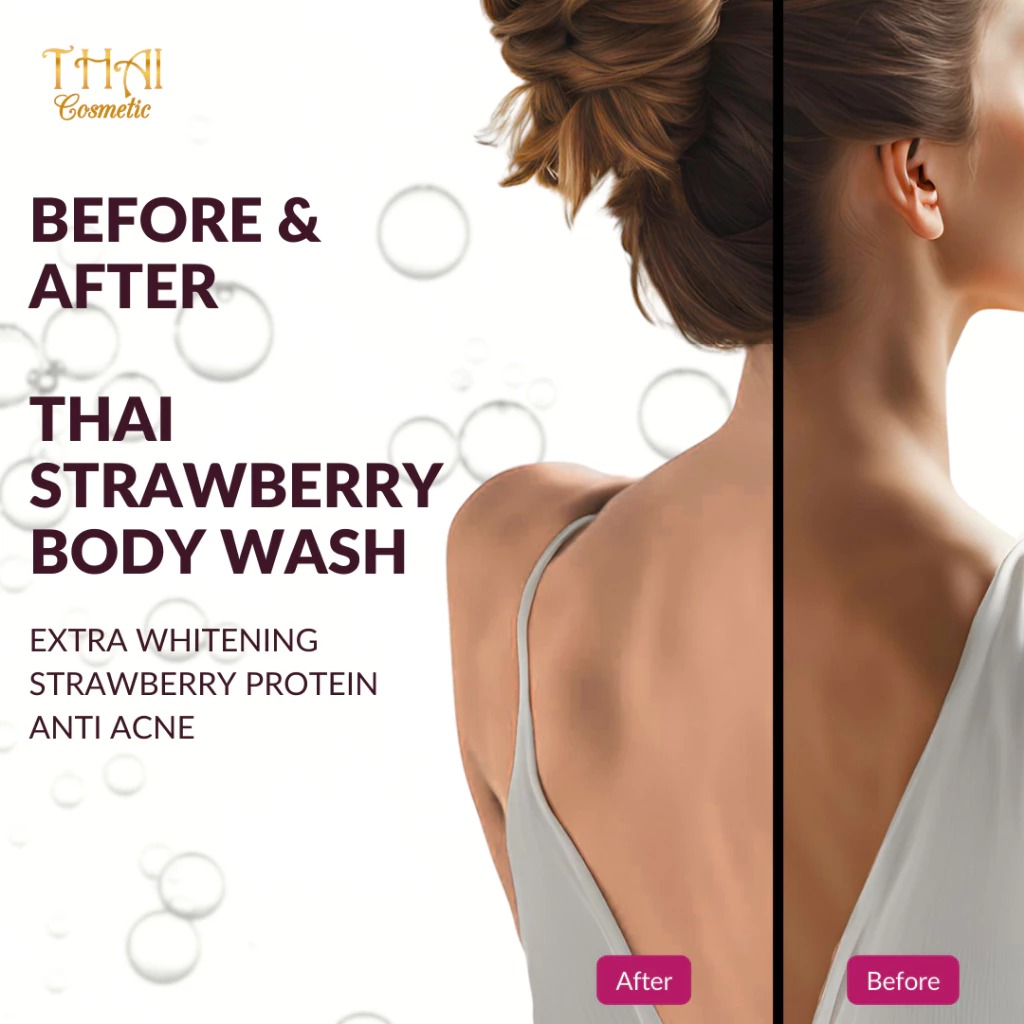 Thai Body Wash 250ml - Strawberry (Sabun Mandi)