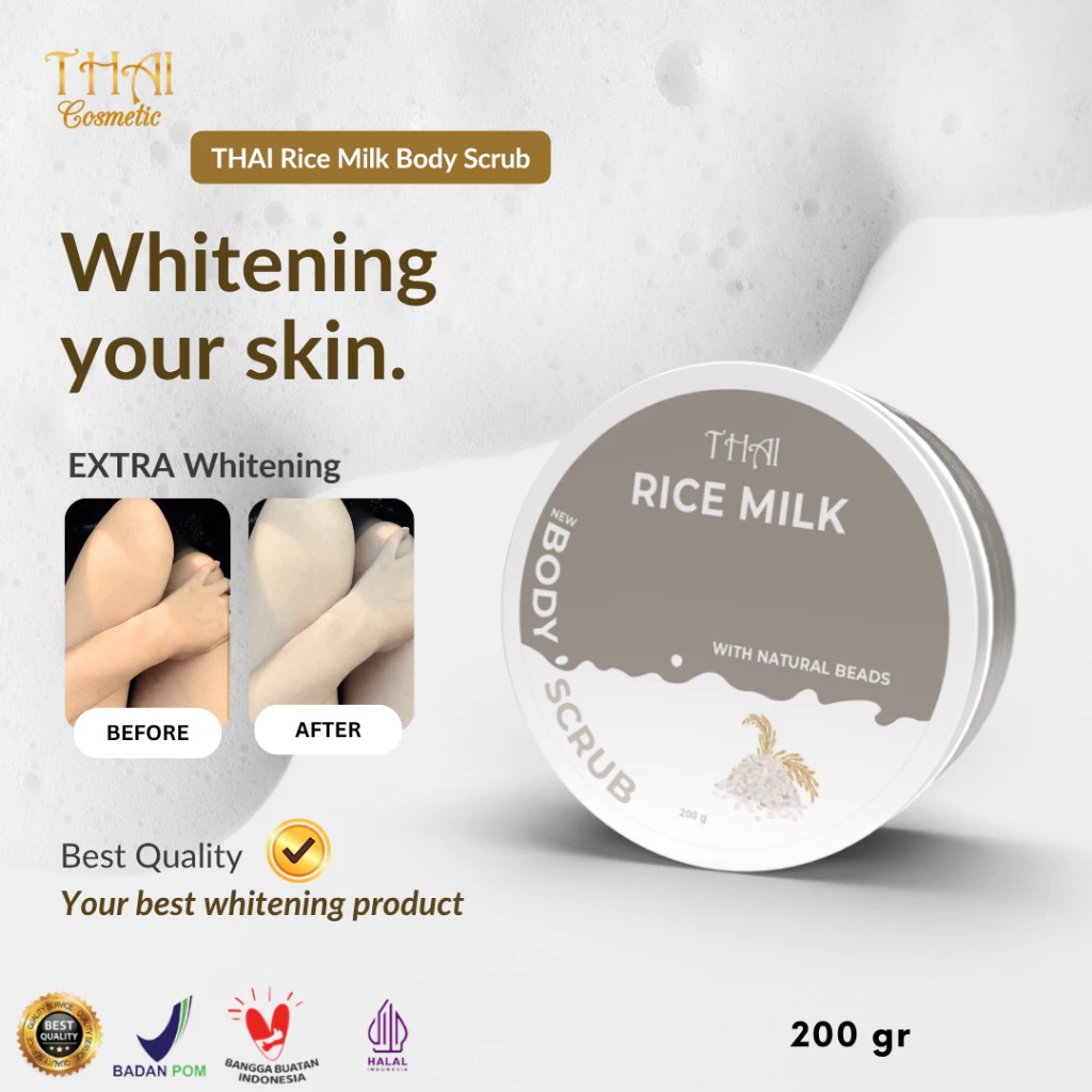 Thai Body Scrub 200gr - Rice Milk