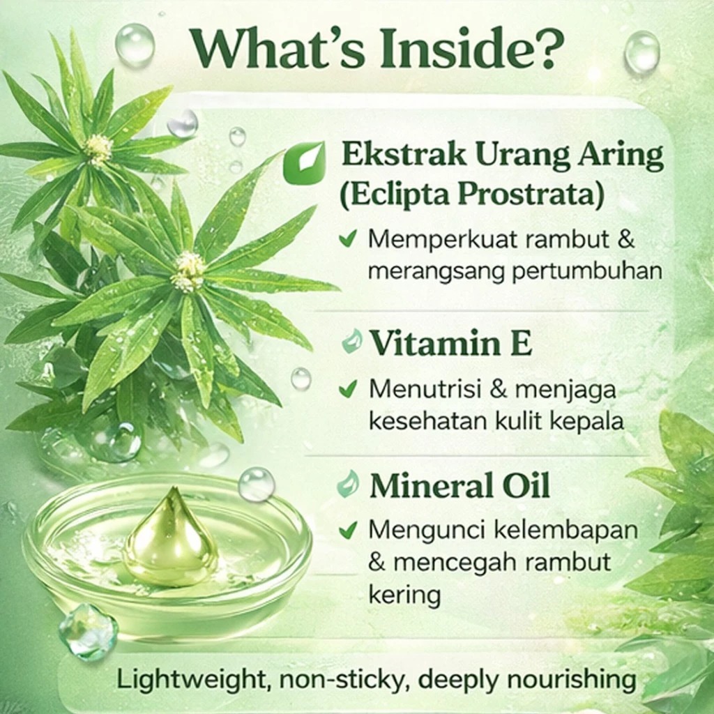 Thai Hair Treatment Oil - Minyak Urang Aring 125ml