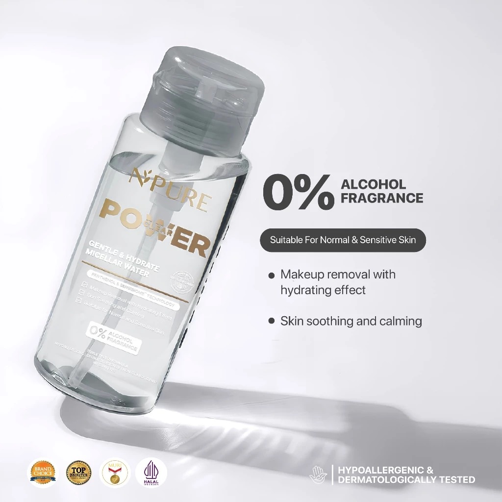 (Buy1 Get1) Npure Power Clear Gentle & Hydrate Micellar Water (300ml + 50ml)