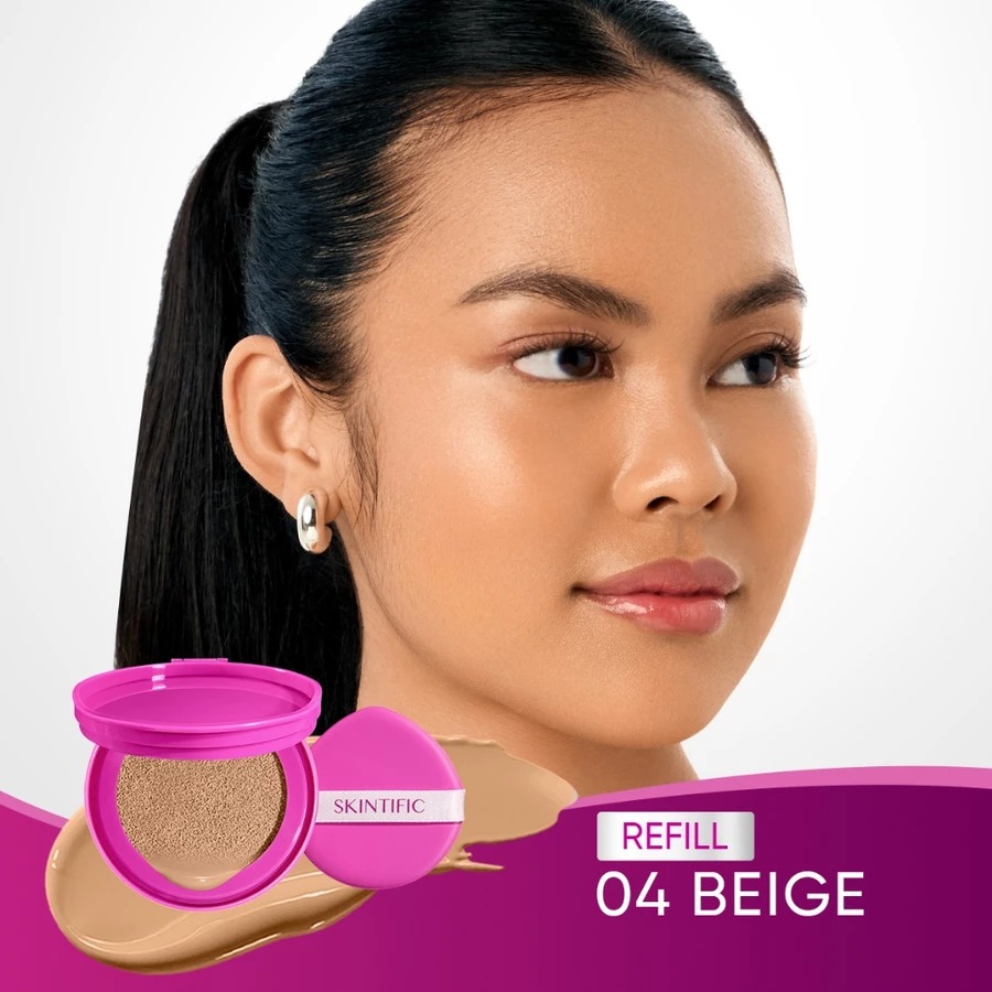 Skintific Cover Glow Perfect Pink Cushion Refill - 04 Beige