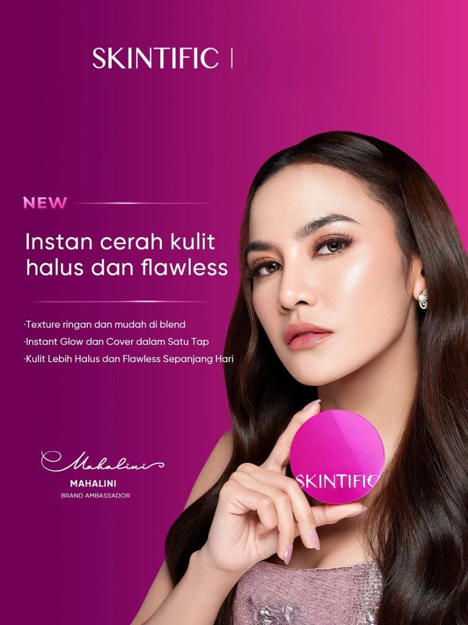 Skintific Cover Glow Perfect Pink Cushion Refill - 04 Beige