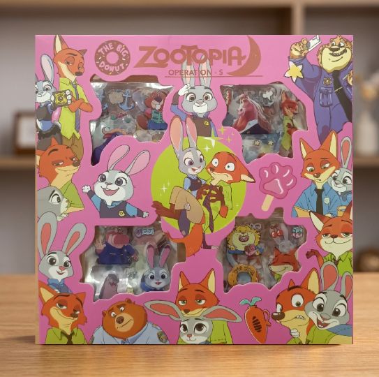 Stiker ZOOTOPIA 2D - PINK (Isi 100 Waterproof Anti Air)